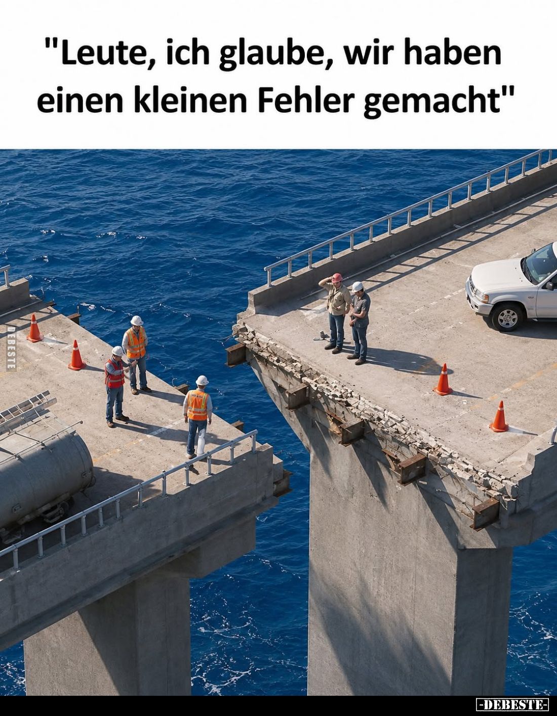 "Leute, ich glaube, wir haben einen kleinen Fehler gemacht."