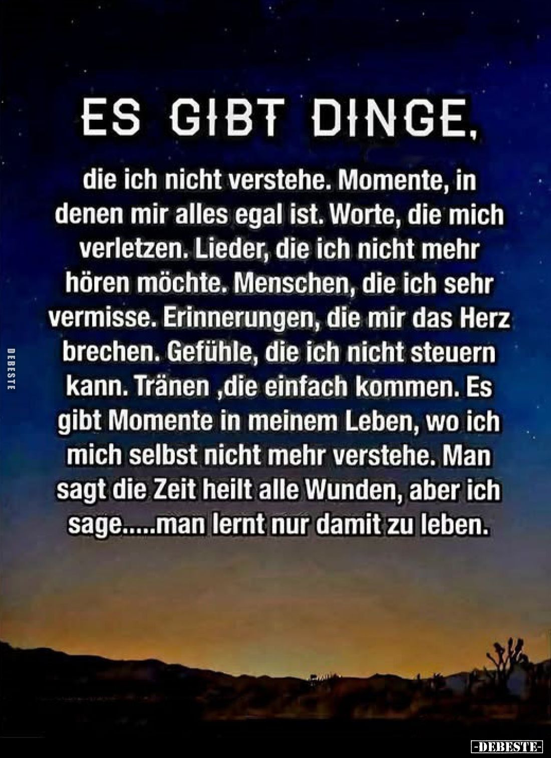 ES GIBT DINGE,
die ich nicht verstehe. Momente, in denen mir alles egal ist. Worte, die mich verletzen. Lieder, die ich nich...