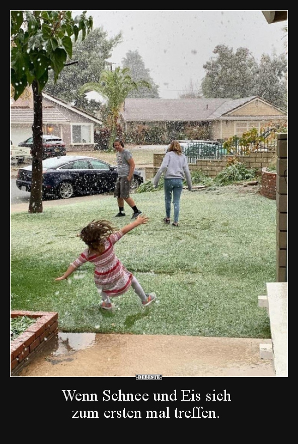 Wenn Schnee und Eis sich zum ersten mal treffen... - Lustige Bilder | DEBESTE.de