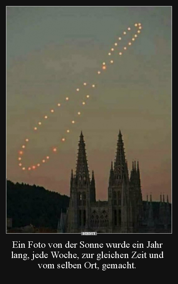 Ein Foto von der Sonne wurde ein Jahr lang, jede Woche.. - Lustige Bilder | DEBESTE.de