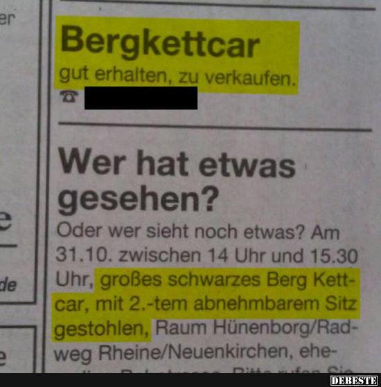 Bergkettcar, gut erhalten, zu verkaufen.. - Lustige Bilder | DEBESTE.de