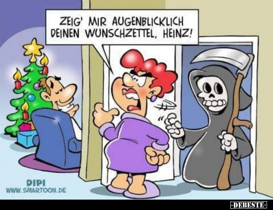 Zeig' nur augenblicklichen Wunschzettel, Heinz!.. - Lustige Bilder | DEBESTE.de