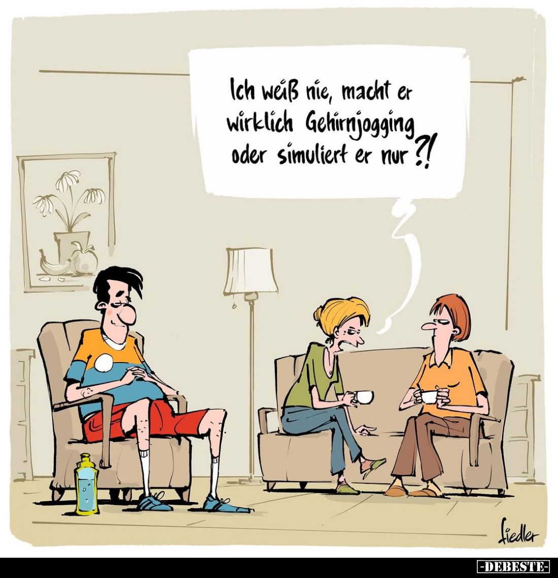 Ich weiß nie, macht er wirklich Gehirnjogging oder.. - Lustige Bilder | DEBESTE.de