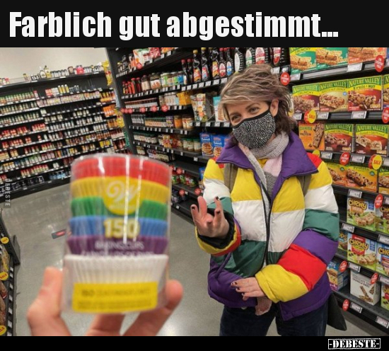 Farblich gut abgestimmt...