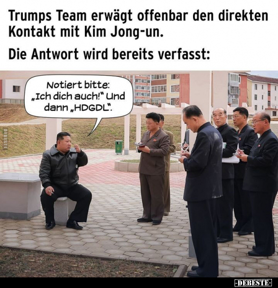 Trumps Team erwägt offenbar den direkten Kontakt mit.. - Lustige Bilder | DEBESTE.de