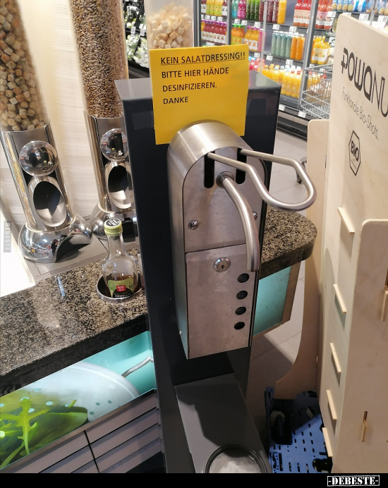 Kein Salatdressing!!