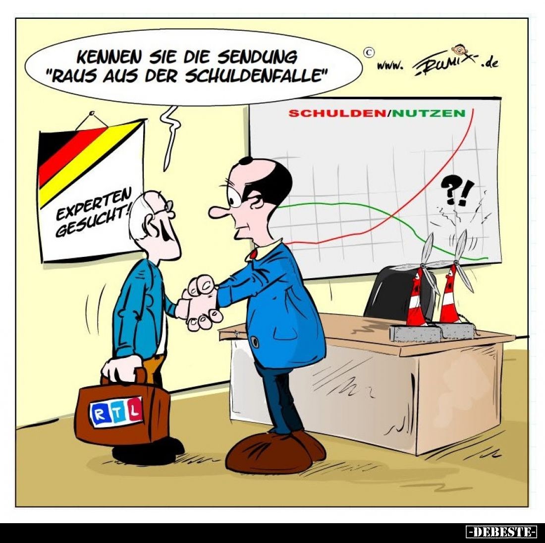 Kennen sie die Sendung "Raus aus der Schuldenfalle."