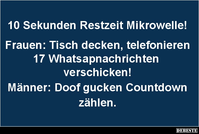 10 Sekunden Restzeit Mikrowelle! - Lustige Bilder | DEBESTE.de