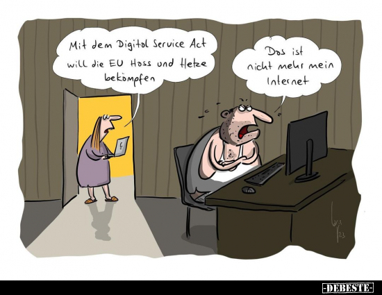 Mit dem Ditigal Service Act will die EU.. - Lustige Bilder | DEBESTE.de