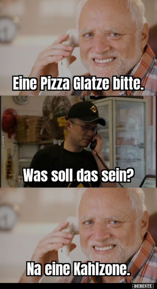 Eine Pizza Glatze bitte.. - Lustige Bilder | DEBESTE.de