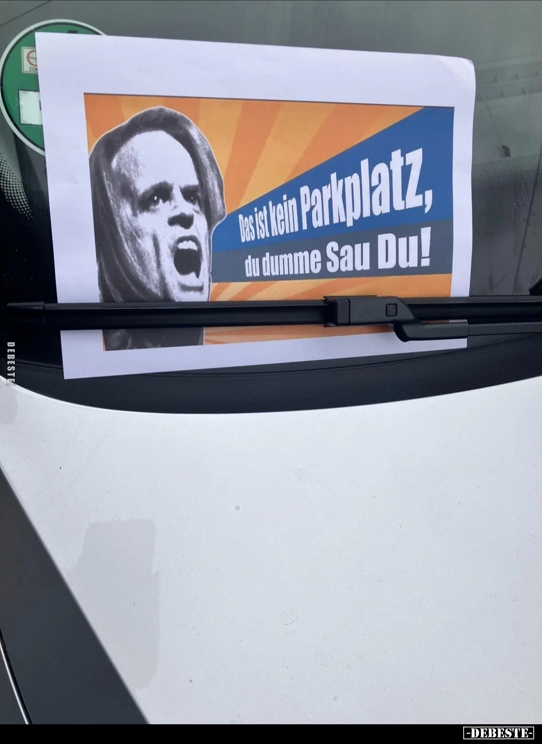 Das ist kein Parkplatz, du dumme Sau Du!.. - Lustige Bilder | DEBESTE.de