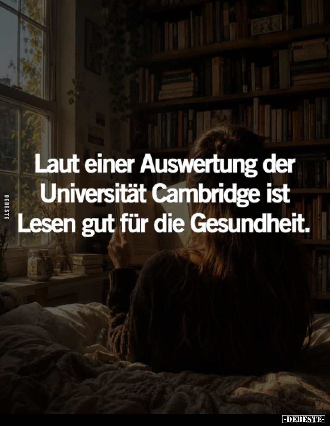 Laut einer Auswertung der Universität Cambridge ist Lesen gut für die Gesundheit.