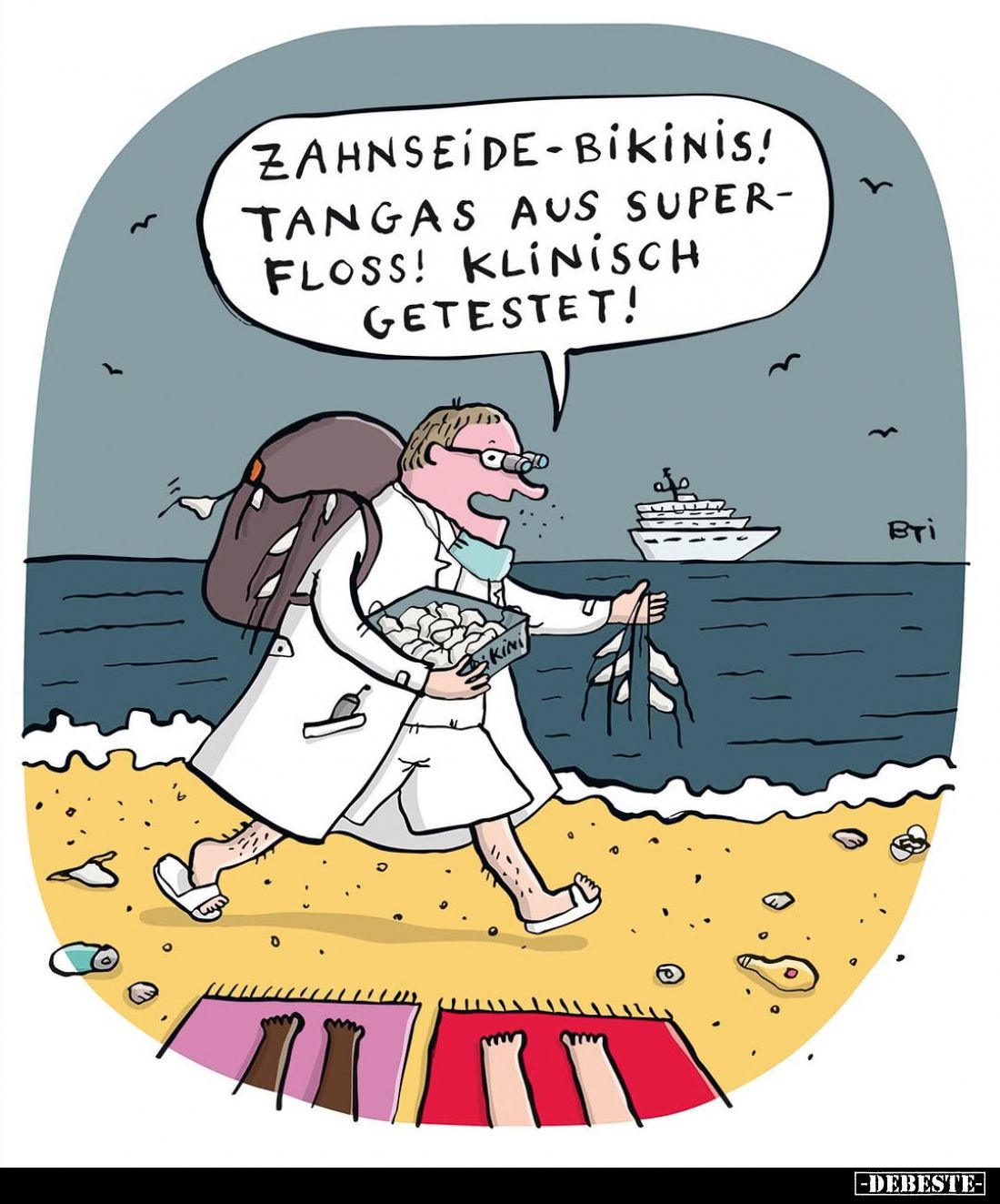 Zahnseide-Bi̇ki̇ni̇s! Tangas aus Superfloß! Klinisch getestet!