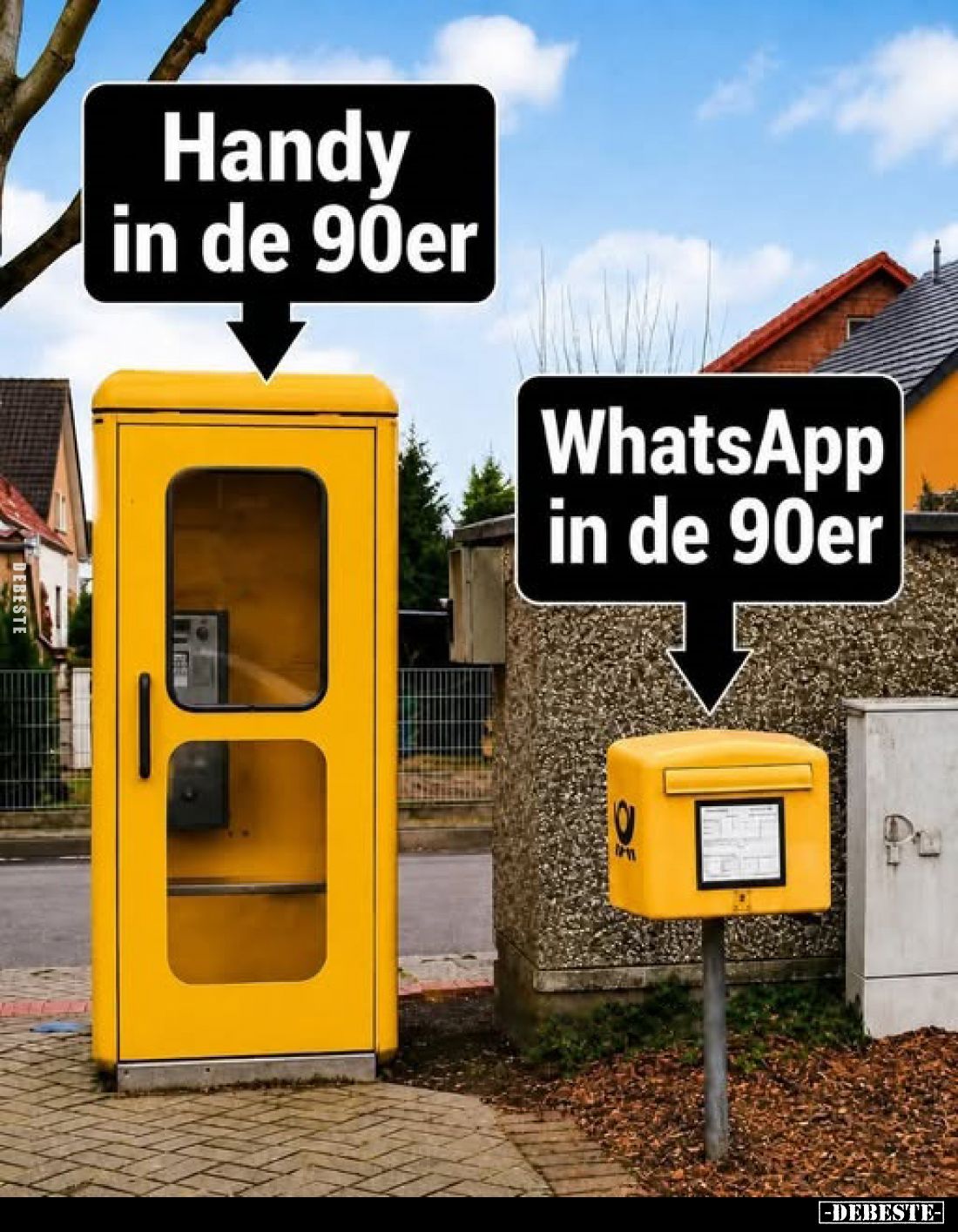 Handy in den 90er.
WhatsApp in den 90er.