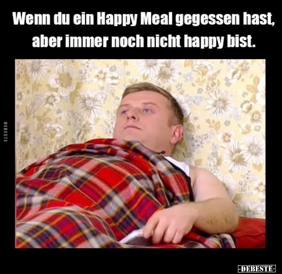 Wenn du ein Happy Meal gegessen hast, aber immer noch.. - Lustige Bilder | DEBESTE.de