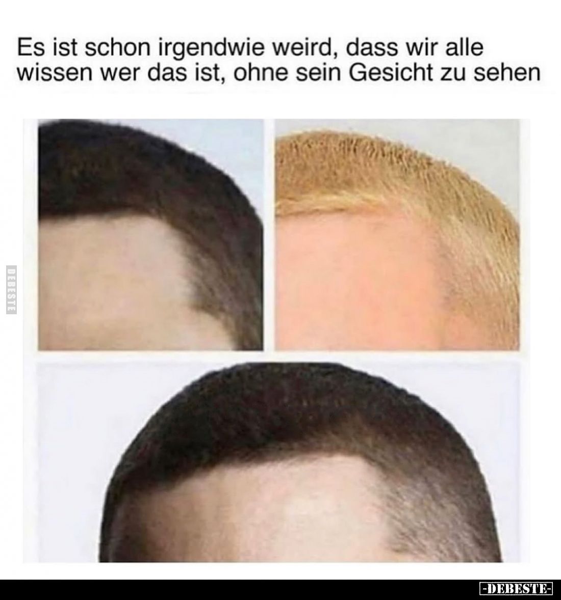 Es ist schon irgendwie weird, dass wir alle wissen wer das ist, ohne sein Gesicht zu sehen.