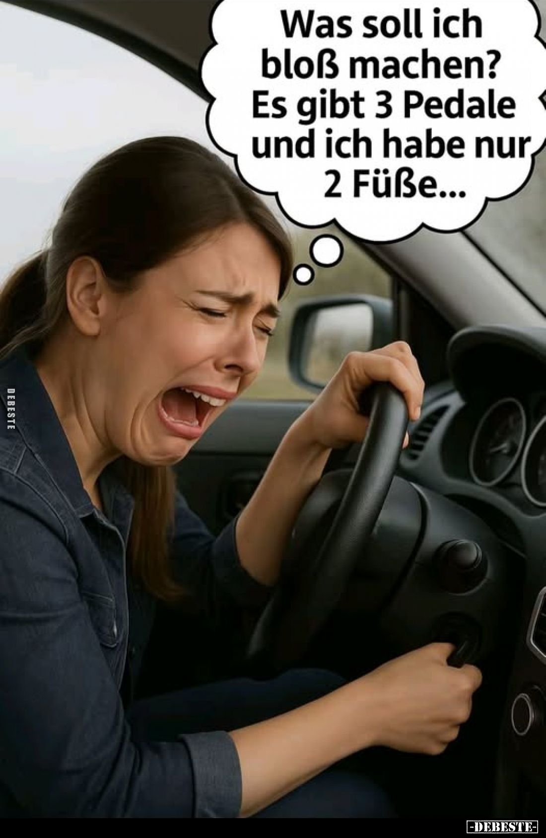 Was soll ich bloß machen? Es gibt 3 Pedale und ich habe nur, 2 Füße...