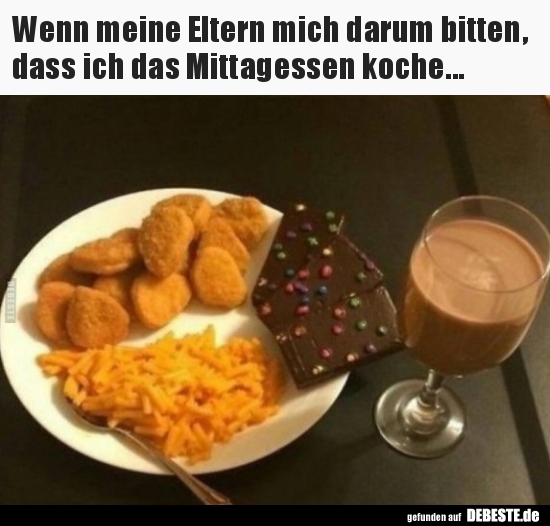 Wenn meine Eltern mich darum bitten, dass ich das..