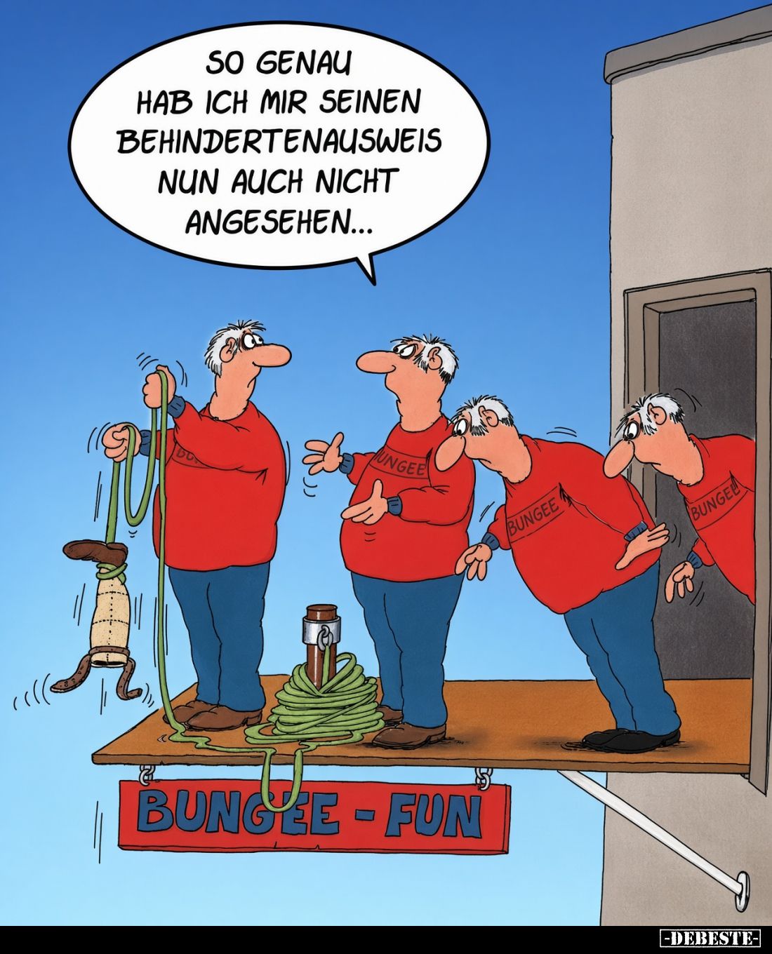 So genau hab ich mir seinen Behindertenausweis nun auch nicht angesehen...
