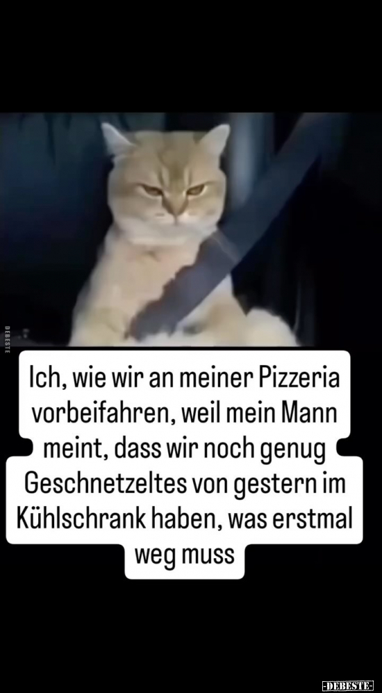 Ich, wie wir an meiner Pizzeria vorbeifahren, weil mein.. - Lustige Bilder | DEBESTE.de