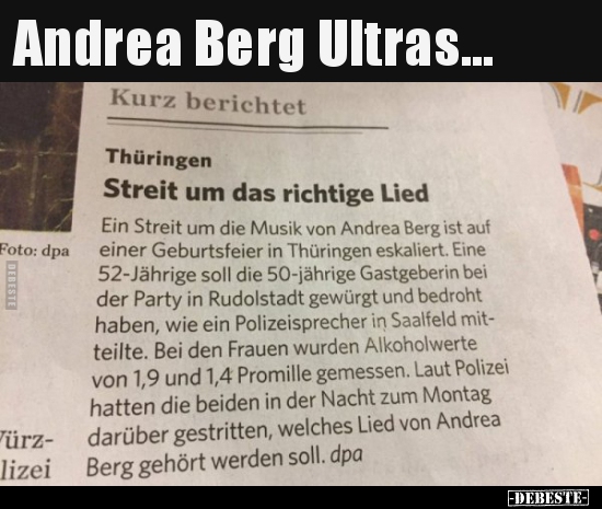 Andrea Berg Ultras... - Lustige Bilder | DEBESTE.de