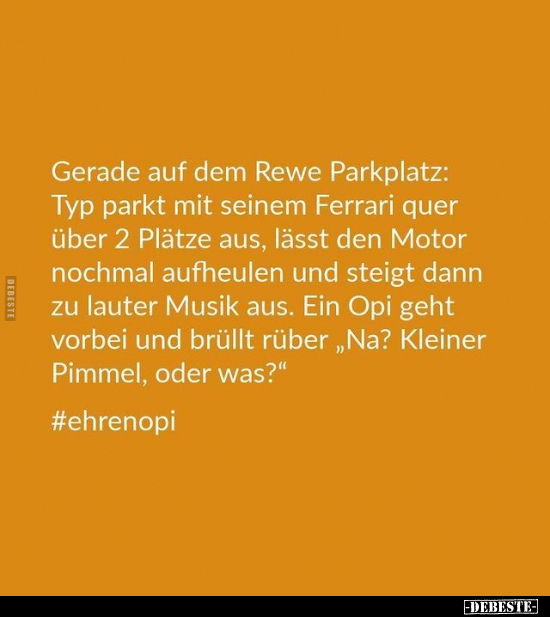 Gerade auf dem Rewe Parkplatz: Typ parkt mit seinem Ferrari.. - Lustige Bilder | DEBESTE.de