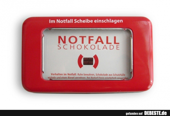 Notfallschokolade