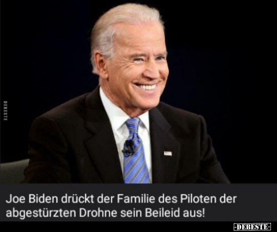 Joe Biden drückt der Familie des Piloten der abgestürzten.. - Lustige Bilder | DEBESTE.de