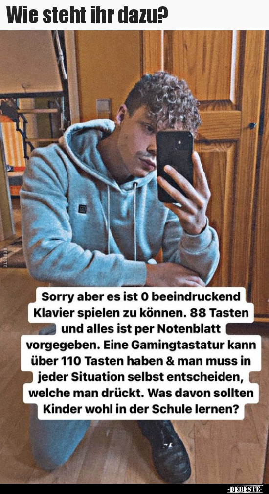 Wie steht ihr dazu?..