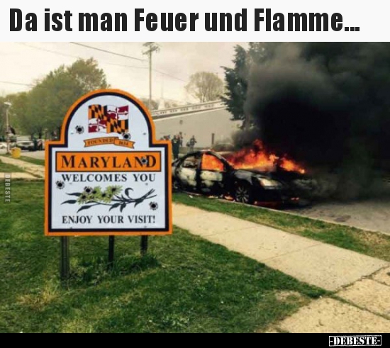 Da ist man Feuer und Flamme... - Lustige Bilder | DEBESTE.de