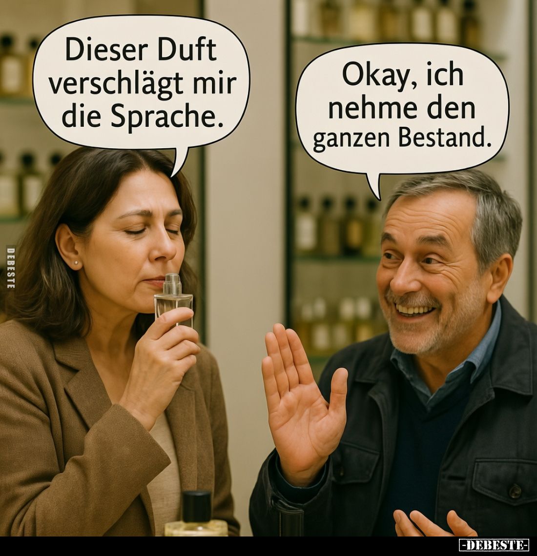 Dieser Duft verschlägt mir die Sprache.
Okay, ich nehme den ganzen Bestand.