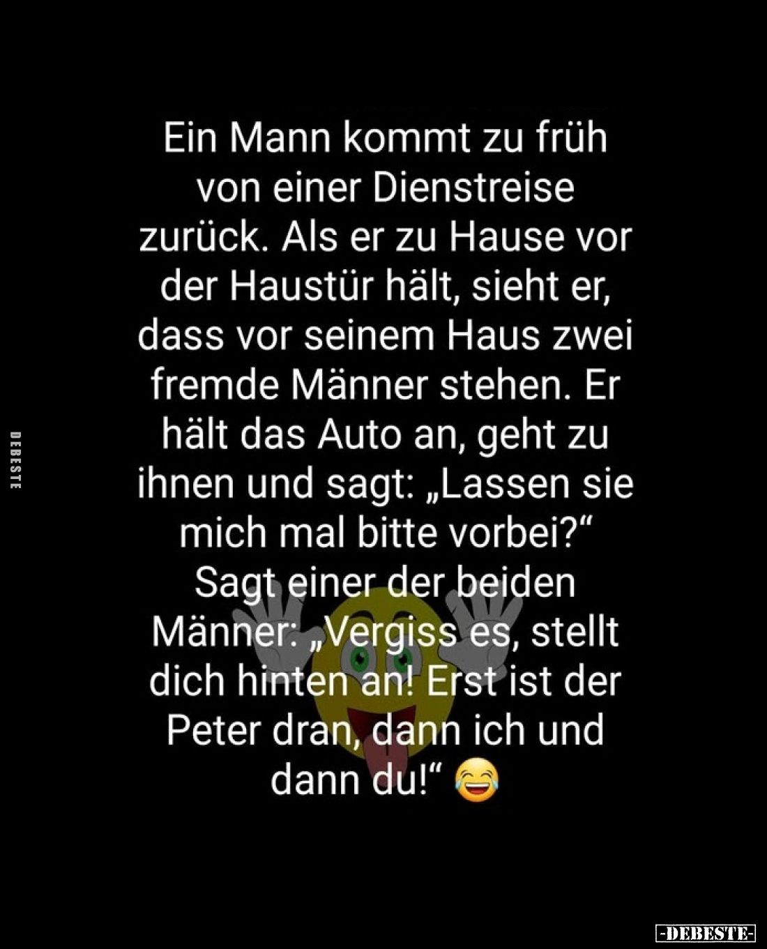 Ein Mann kommt zu früh von einer Dienstreise zurück.. - Lustige Bilder | DEBESTE.de