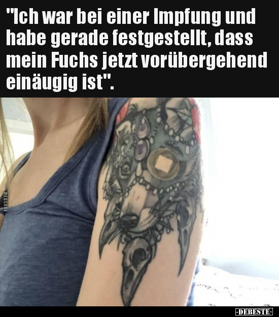 "Ich war bei einer Impfung und habe gerade festgestellt.." - Lustige Bilder | DEBESTE.de