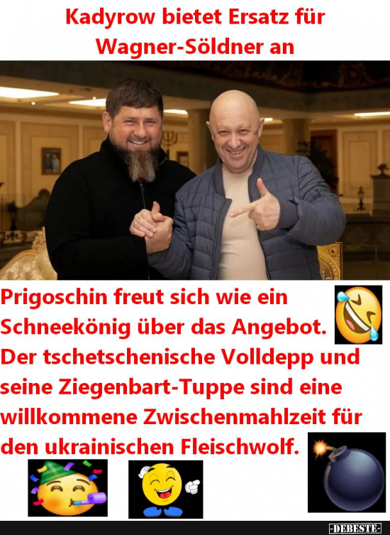 Putin und der machtgeile, tschetschenischer Volldepp - Lustige Bilder | DEBESTE.de