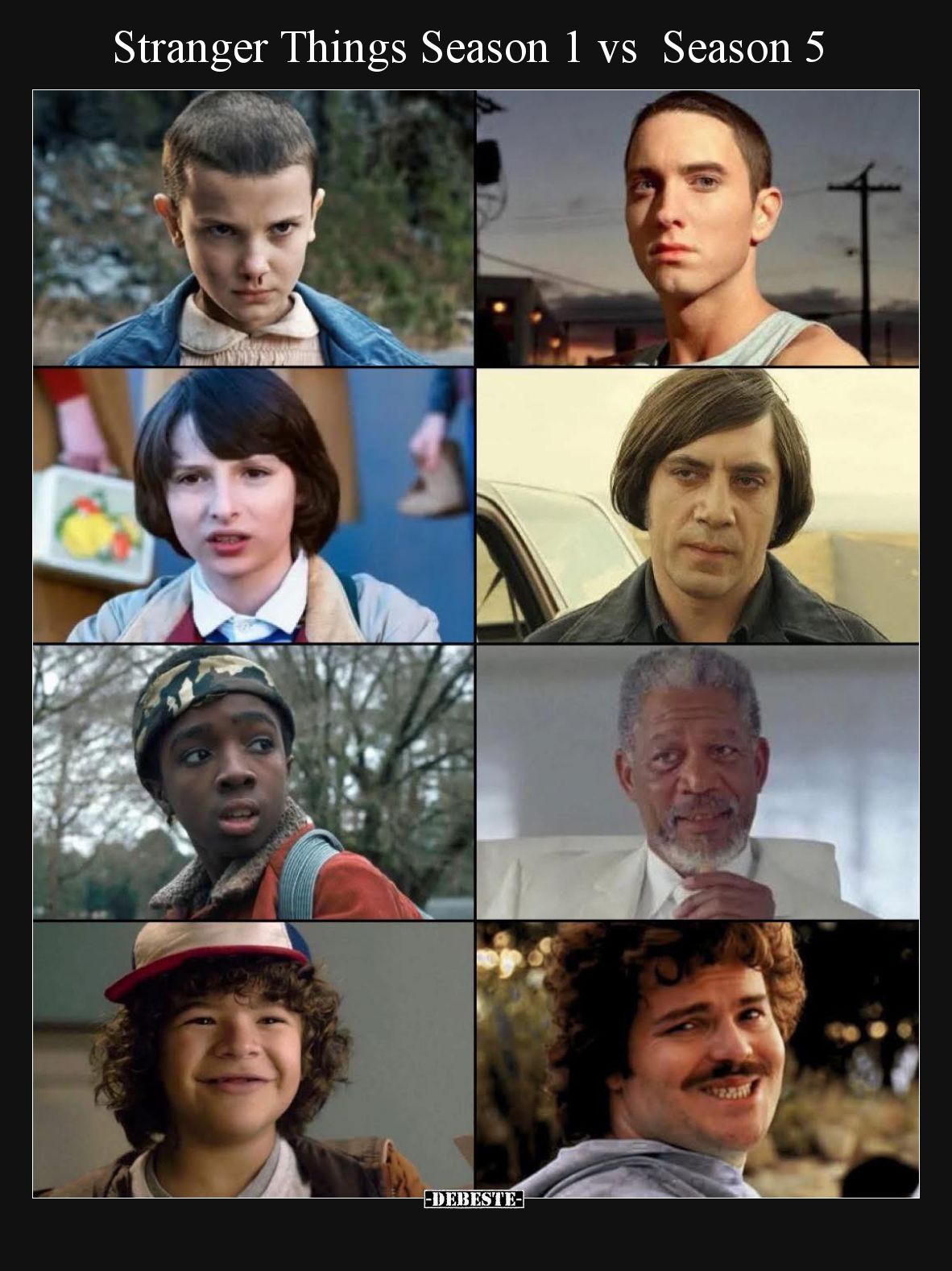Stranger Things Season 1 vs  Season 5