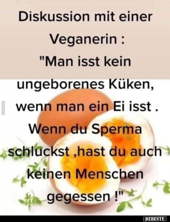 Diskussion mit einer Veganerin.. - Lustige Bilder | DEBESTE.de