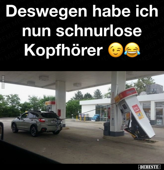 Deswegen habe ich nun schnurlose Kopfhörer... - Lustige Bilder | DEBESTE.de