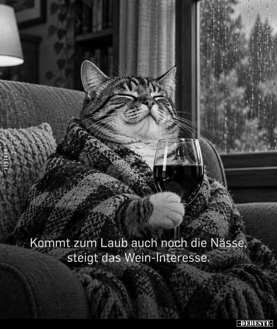 Kommt zum Laub auch noch die Nässe,
steigt das Wein-Interesse.