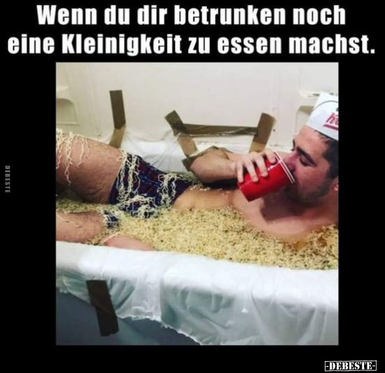 Wenn du dir betrunken noch eine Kleinigkeit zu essen.. - Lustige Bilder | DEBESTE.de