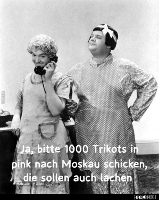 Ja, bitte 1000 Trikots in pink nach Moskau schicken.. - Lustige Bilder | DEBESTE.de