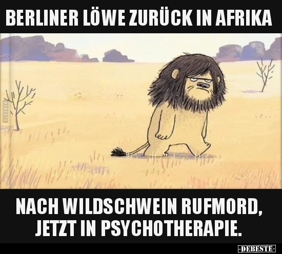 Berliner Löwe zurück in Afrika.. - Lustige Bilder | DEBESTE.de