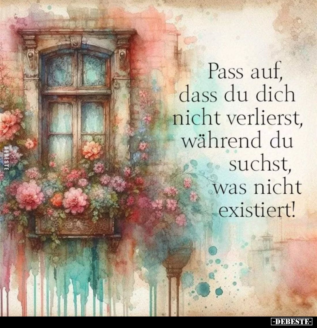 Pass auf, dass du dich nicht verlierst, während du suchst, was nicht existiert!