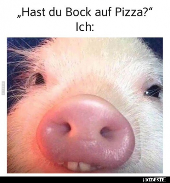 "Hast du Bock auf Pizza?".. - Lustige Bilder | DEBESTE.de