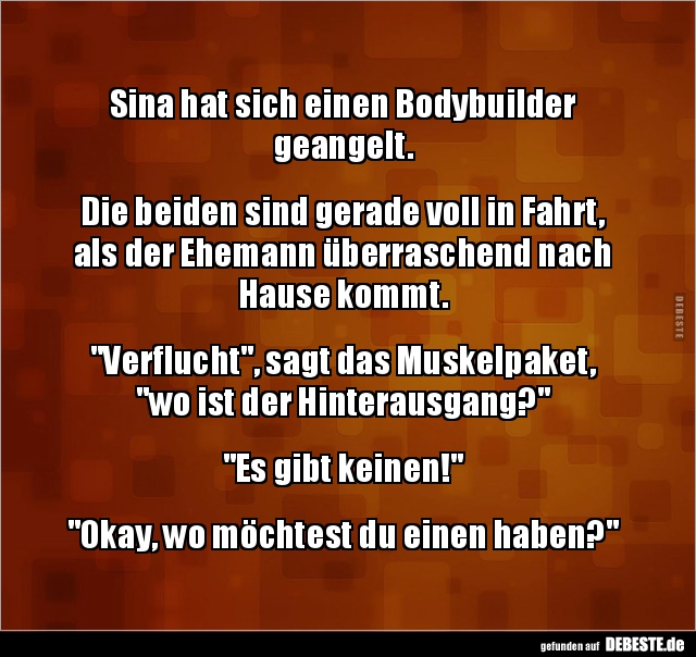 Sina hat sich einen Bodybuilder geangelt.. - Lustige Bilder | DEBESTE.de