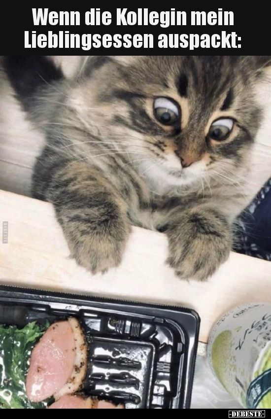 Wenn die Kollegin mein Lieblingsessen auspackt..