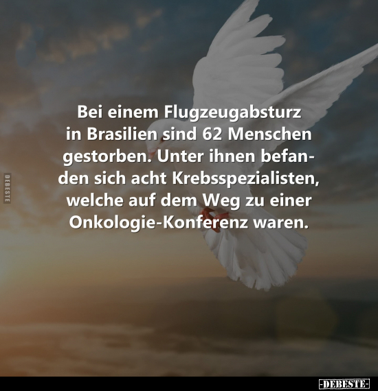 Bei einem Flugzeugabsturz in Brasilien sind 62 Menschen.. - Lustige Bilder | DEBESTE.de