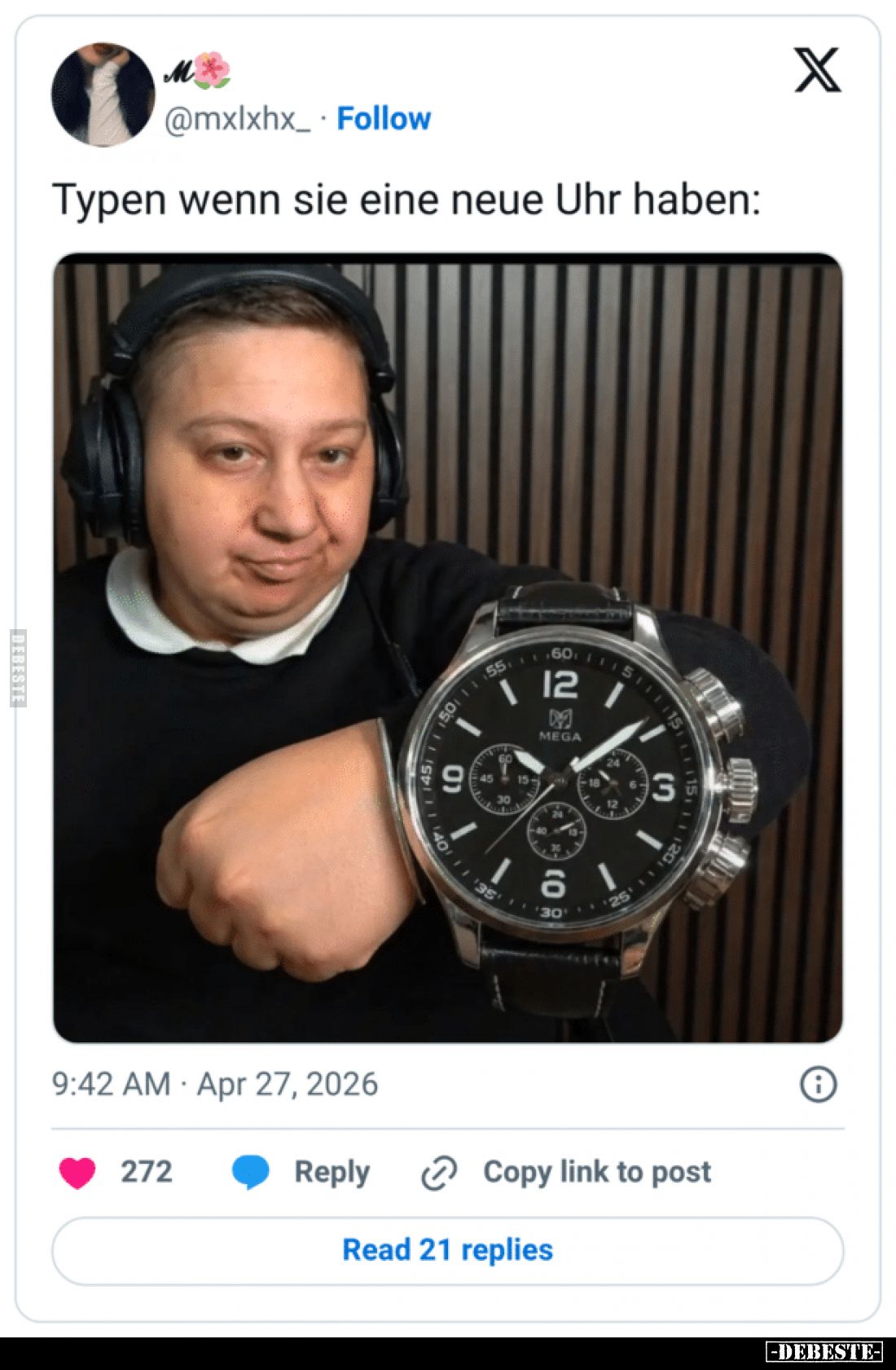 Typen wenn sie eine neue Uhr haben: