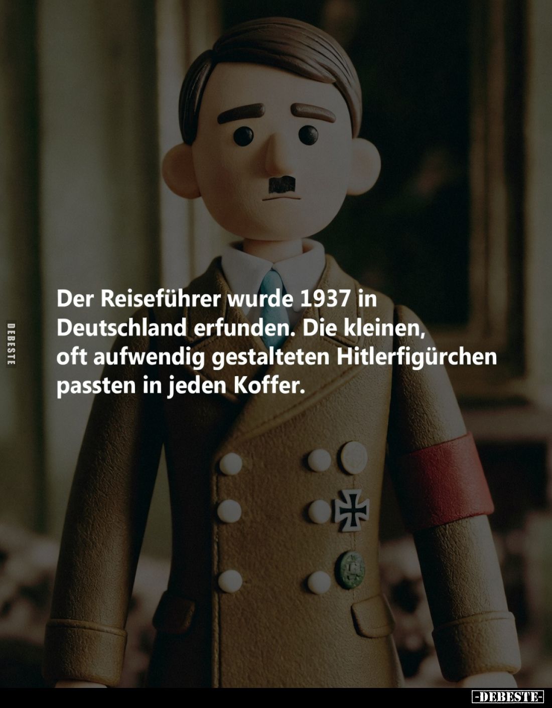 Der Reiseführer wurde 1937 in Deutschland erfunden. Die kleinen, oft aufwendig gestalteten Hitlerfigürchen passten in jeden K...