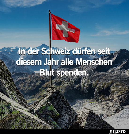 Schweiz, Menschen, Spenden