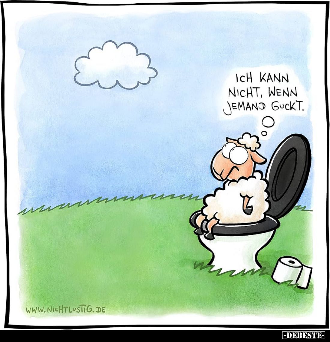 Ich kann nicht, wenn jemand guckt.